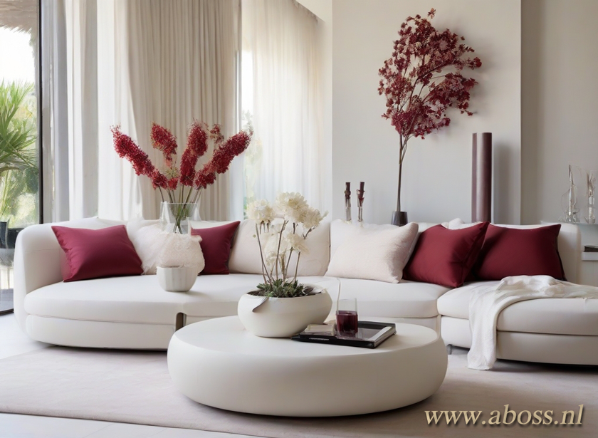 Design Woonkamer interieur Bordo