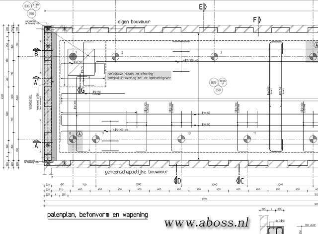 Constructieberekeningen palenplan betonvorm en wapening