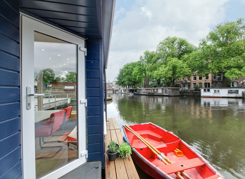 Vergunningstekeningen voor woonboot